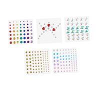 DEARMAMY 5 Fogli Stickers Autoadesivi per Occhi e Decorazioni per Make Adatte per Feste e Speciali