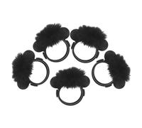 DEARMAMY 5 Pezzi Copertura Pelosa per Microfono Bavero Riduzione del Rumore Protezione Antivento per Microfono Lavalier Wireless per Streaming Live e Interviste