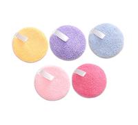 DEARMAMY 5 Pezzi Dischetto Struccante Tampone Detergente Per Il Trucco Soffio Di Polvere Cuscinetto Facciale Riutilizzabile Pastiglie Soffio Di Cipria Spugne Fare Puff Idrofilo Non Lattice