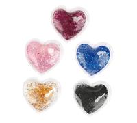 DEARMAMY 5 Pezzi Gel Per Occhio Benda Sull'occhio in Gel Rinfrescante Bende Per Gli Occhi in Gel Riutilizzabile Sotto Le Bende Per Gli Occhi Macchie Di Ghiaccio Sotto Gli Occhi Pad Gel Pvc