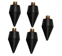 DEARMAMY 5 Pezzi penna di perforazione vernice diamantata utensili gioiello Punta della penna Diamond Art solo in metallo Sostituzione punte di cera per penne Diamond Art Black