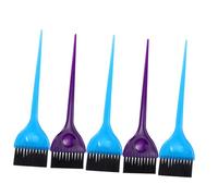 DEARMAMY 5 Pezzi Pettine per Tinta Colorati per Parrucchieri e Domestico Strumento per Applicazione Colorante e Maschera per Facile e Asciugare Velocemente Colore Casuale