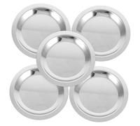 DEARMAMY 5 pezzi Sottobicchieri Eleganti in Acciaio Resistente per Bottiglie di Vino da Tappetini da Cucina Antiscivolo e Resistenti al Calore Adatti per Bottiglie e Tazze da Tè Design