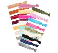 DEARMAMY 50 Elastici per Chioma Annodati Antipiega per Donna Elastici Morbido di Colori Misti per Sport Feste e Uso Quotidiano