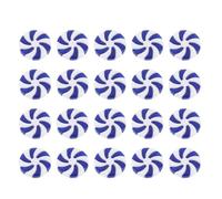 DEARMAMY 50 Pezzi Perline Rotonde Natalizie in Acrilico Blu per Bracciale e | Decorazioni per Albero, Ciondoli e Accessori Natalizi, per Creazioni Artigianali e Gioielli Fai