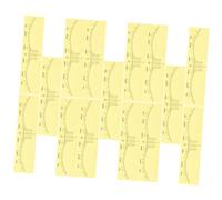 DEARMAMY 50 Pezzi Righello di posizionamento del mughetto strumenti di marcatura occhio righello per sopracciglia per donna misurazione dello shaper del sopracciglio pvc