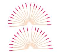 DEARMAMY 50 Pezzi Strumenti per manicure strumento spingi cuticole Strumenti di per unghie bastoncino per levigare unghie bastoncini spingi cuticole in legno Di legno Roseo