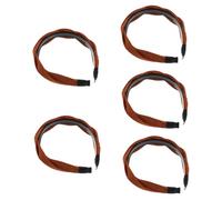 DEARMAMY 5pezzi Fascia Larga Per Donne e Ragazze Cerchietto Elegante Tessuto Accessorio Moda Per Occasioni Speciali e Fotografie Comoda e Leggera Non Danna e Capelluto