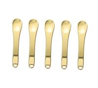 DEARMAMY 5pezzi Mini Spatola Cosmetica in Lega Di Zinco Per Crema Viso e Maschera Mini Makeup Scoop Leggero e Portatile Per Applicazione e Massaggio Cutaneo