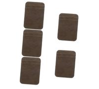 DEARMAMY 5pezzi Portacarte Pu Leggero e Compatto Per Viaggi Custodia Protettiva Per Carte Identità e Biglietti Design Pratico e Facile Da Trasportare Scuro