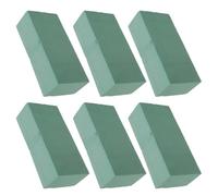 DEARMAMY 6 Pezzi Schiuma Floreale per Fiori Freschi, Blocchi di Spugna per Composizioni Floreali Assorbimento Acqua, Tagliabili e Leggeri per Decorazioni e Trasporto Piante Fresche