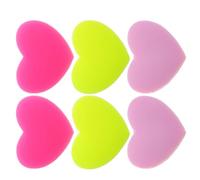 DEARMAMY 6 Pezzi Smorzatore per Racchetta da Tennis a Forma di Cuore in Silicone Rosa, Ammortizzatore Antivibrazione, Protezione per Tutte Le Racchette, per Coppie e Amici