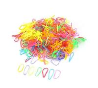 DEARMAMY 600pezzi Mini Oval Elastic Hair Ties Fasce Elastiche Colorate Per Cavallo Elasticità e Durabilità Per Stili Quotidiani e Acconciature