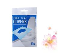 DEARMAMY 6confezioni Tappetino Per Wc Bianco Cuscino Per Wc Accessori Per Bagno in Polpa Di Legno Tappetini Igienici Per Sedile Del Per Viaggi e Portatili
