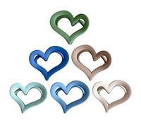 DEARMAMY 6pezzi Fermagli per Capelli in Acrilico Forma di Cuore Accessori Minimalisti per Styling dei Capelli da Donna e Diverse Occasioni
