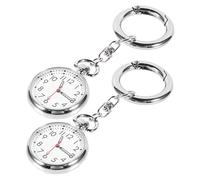 DEARMAMY 6pezzi Orologio Da Tasca Per Ragazzo Ragazza e Anziani Di Orologi Moderni Impermeabili e Facili Da Leggere Per Studenti e Design Elegante Argento