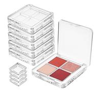 DEARMAMY 6pezzi Palette Per Ombretti Vuota Trasparente Design Chiusura Ermetica Robusta in Plastica Per Organizzare e Conservare Ombretto