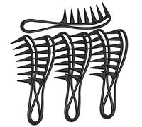 DEARMAMY 7pezzi Pettine Denti Larghi Per Capelli Ricci e Bagnati Pettine Districante Per Acconciature e Styling Per Casa e Parrucchiere