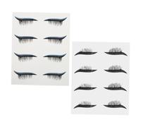 DEARMAMY 8 Paia Di Adesivi Per Il Trucco Degli Occhi Ciglia Adesivi Glitterati Impermeabili Eyeliner Blu Nero Nastri Per Eyeliner Chic i Per Decalcomanie Per