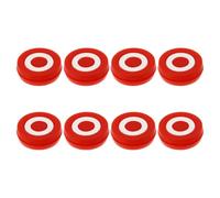 DEARMAMY 8 Pezzi Ammortizzatore per Racchetta da Tennis in Silicone Rosso Assorbimento degli Urti e Riduzione Affaticamento Braccio per Allenamento e Partite Competitive