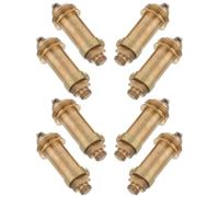 DEARMAMY 8 Pezzi Nucleo Tappo di Scarico in Rame Molla per Lavabo Bagno Design Moderno Compatibile Lavelli e Vasche