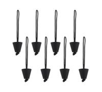 DEARMAMY 8 Pezzi Tappo di Scarico per Kayak e Canoa in Silicone Nero | Accessorio Essenziale per Scafo, Blocca Infiltrazioni, Aiuta Drenaggio Interno, Compatibile Kayak e Canoa