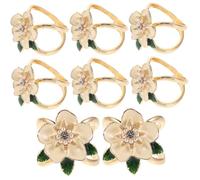 DEARMAMY 8pezzi Clip Sciarpa Floreale in Fermagli Eleganti Per Sciarpe Da Donna Scialli Cinture e Accessori Per