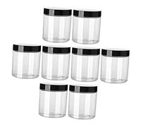 DEARMAMY 8pezzi Contenitori Per Crema Viaggio Trasparenti Contenitori Vuoti Per Ricaricabili Con Coperchi Per Piccoli Unguenti e Pomate