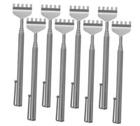 DEARMAMY 8pezzi Grattaschiena Telescopico in Acciaio Inossidabile Grattaschiena Estensibile e Retrattile Strumento Per Alla Schiena Facile Da Usare e Trasportare