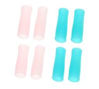 DEARMAMY 8pezzi Guaina Protettiva Per Manicure in Silicone Copri Pinzetta e Tronchesino Guaina Per Forbici Per Cuticole Protezione Per Punta Strumento Pedicure