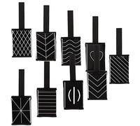 DEARMAMY 9pezzi Magneti per Unghie Gel Magnete Cat Eye Piastra Magnetica Bastoncino Magnetico Strumento per Nail Art Fai da Te Diverse Distanze Motivi Diversi Effetto Nail Art Compatto