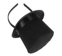 DEARMAMY Accessori per per cappelli per banchetti gruppo musicale Nozze copricapo da sposa cappello da donna copricapo da festa copricapo affascinante per le donne tessuto Nero