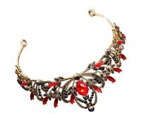 DEARMAMY accessorio per per le donne tiare da donna coroncina sposa accessorio per la decorazione dei Accessori per matrimoni Tiara da sposa lega Nero