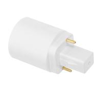 DEARMAMY Adattatore Per Lampadina G24d a E27 2 Pin Portalampada a Vite Compatibile Led Risparmio Energetico Per Casa Ufficio