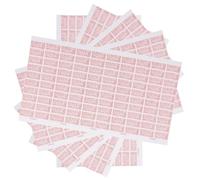 DEARMAMY Adesivi Antimanomissione Rotondi 5 Fogli Rosso Etichette Adesive per Vetro Fragile Adesivo di Avvertenza Protezione Certificata per Imballaggi e Prodotti Ufficio