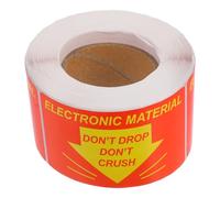 DEARMAMY Adesivi Fragili per Spedizione Rotolo 300 Pezzi 3X18 CM Etichette Fragile Alta Aderenza per Imballaggio e Traslochi Promemoria Maneggiare Cura per Scatole e Magazzino