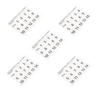 DEARMAMY Adesivi per Scale Tamburo Handpan 5 Pezzi Numeri Etichette Note Musicali per Principianti Esercizi Educazione Musicale Accessori per Percussioni