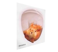 DEARMAMY Adesivo Wc 3D Autoadesivo per Bagno Decorazione Murale Sticker Facile da Rimuovere Senza Residui Adesivo Decorativo per Sedile e Pareti del Wc 20x25cm