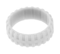 DEARMAMY anello in silicone regalini natale strenne natale anelli donne nozze anello sportivo in silicone Gel di silice Light Grey