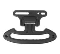 DEARMAMY Appendiabiti per Auto Nero in Abs Stabile e Versatile per Poggiatesta, Organizer da Sedile per Appendere Borse e Vestiti in Auto