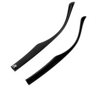 DEARMAMY Aste per Occhiali Tr90 Coppia Nero Lucido Parti Riparazione Stanghetta Ricambio per Occhiali da Sole Design Aerodinamico per Uso Quotidiano