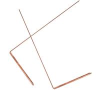 DEARMAMY Bacchette da Rabdomante in Ottone 2 Pezzi Testa a Sfera Singola Strumenti Portatili per Rabdomanzia Esplorazione Fantasmi e Ricerca Metalli Preziosi