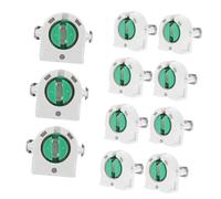 DEARMAMY Base per Lampada T8 in Abs Bianco, 20 Pezzi, Portalampada Semplice ed Elegante per Uso Interno ed Esterno, Resistente e Durevole per Lampade da Scrivania e Fari
