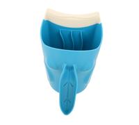 DEARMAMY Bicchiere Lavaggio con Manico Ergonomico Vaschetta Risciacquo Bagnetto con Design Ranocchio Cartoon Curvatura per Ragazzo Ragazza e Leggero e Morbido per Proteggere Capelluto