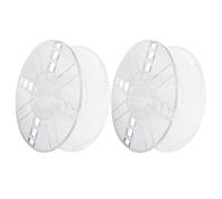 DEARMAMY Bobina Cava in Plastica Trasparente per Stampante 3D Accessorio da 1 Kg Set da 2 Pezzi Superficie Liscia e Resistente Compatibile Bobine per Stampanti 3D