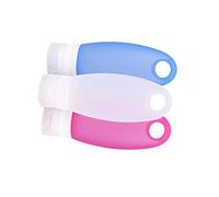 DEARMAMY Bottiglia Viaggio in Silicone Ricaricabile Per Shampoo e Lozione Per Bagnoschiuma e Saponi Liquidi Riutilizzabile e Portatile Per Viaggi e Campeggio