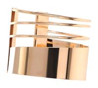 DEARMAMY Bracciale Bangle in Lega di Metallo per Donna Regolabile e Confortevole, Design Chic e Raffinato per Occasioni Informali e Look Urbani