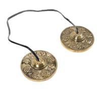 DEARMAMY Campanello di Meditazione in Rame Massiccio Strumento Percussione Compatto per Yoga e Relax Campana Tibetana Portatile con Toni Armonici per Energia Positiva e Serenità Regalo per