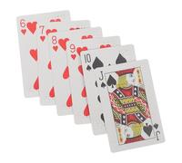 DEARMAMY Carte da Gioco e Grandi Caratteri per Non Vedenti e Ipovedenti in Braille Set di Plastico Design Accessibile e Apprendimento per Giochi di Carte