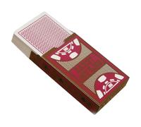 DEARMAMY Carte da Gioco Impermeabili in PVC Rosse, Grandi, Resistenti | Carte da Gioco in Pvc, Formato Grande, Antiusura e Flessibile, per Tavolo, Burraco e Feste